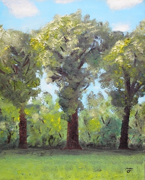 Frick Arts Trees | Paul Filenko | 2003 | Oil on Canvas | Pittsburgh, PA


