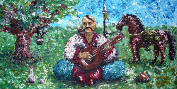 Kozak Mamay | Paul Filenko | 2007 | Acrylic on Canvas | Pittsburgh, PA
