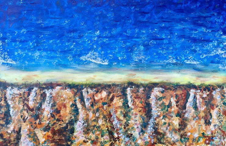 Black's Beach | Paul Filenko | 2017 | Acrylic on Canvas | San Diego, CA

