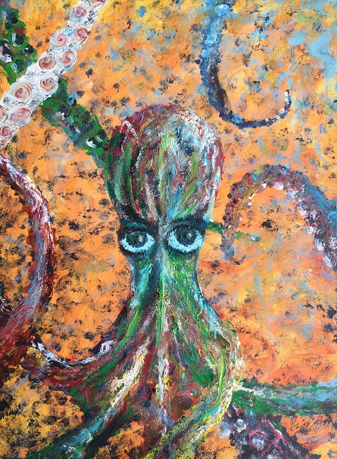 Octopus | Paul Filenko | 2019 | Acrylic on Canvas | La Jolla, CA